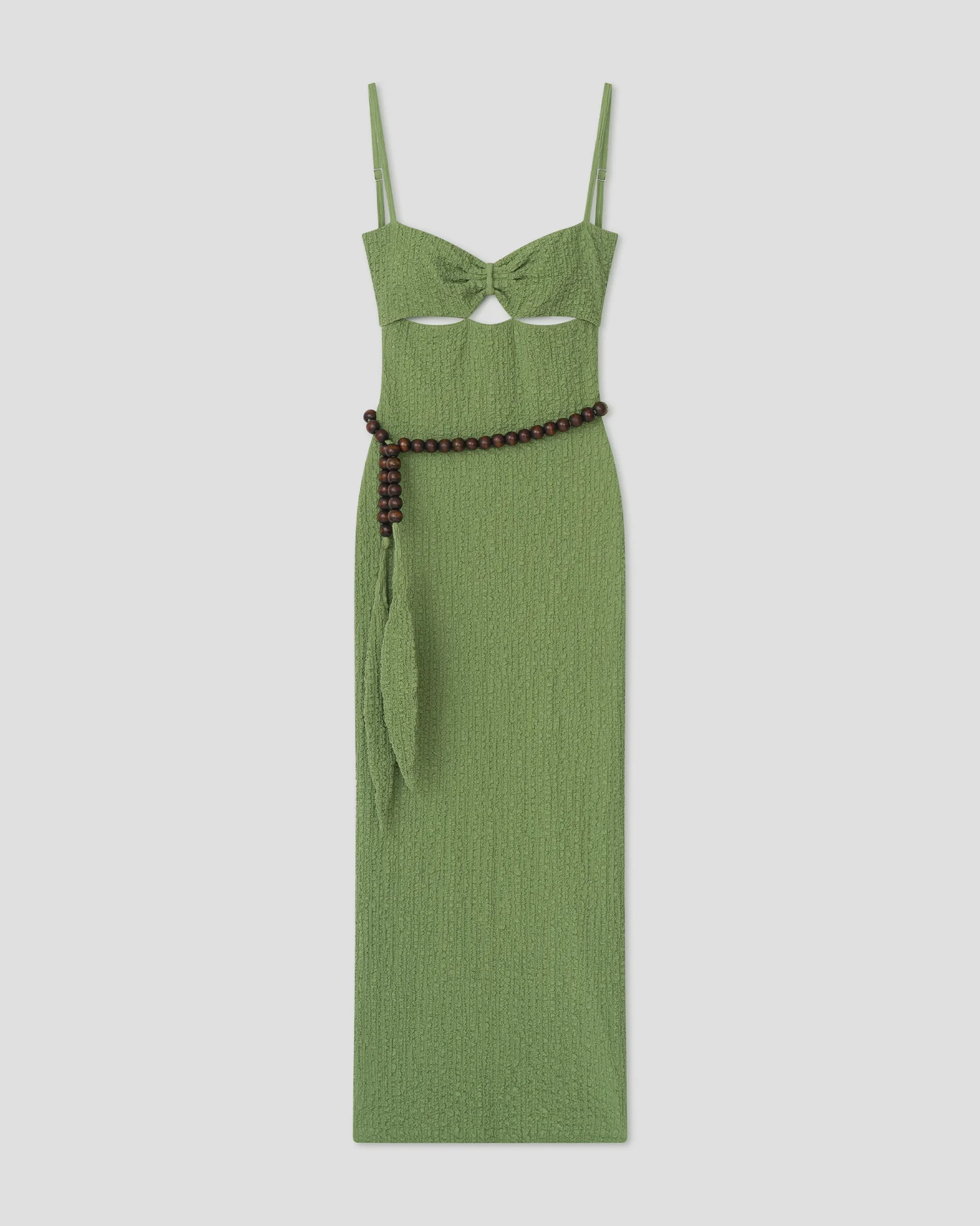 Adelaide - Beaded midi dress - Matcha - Image 2
