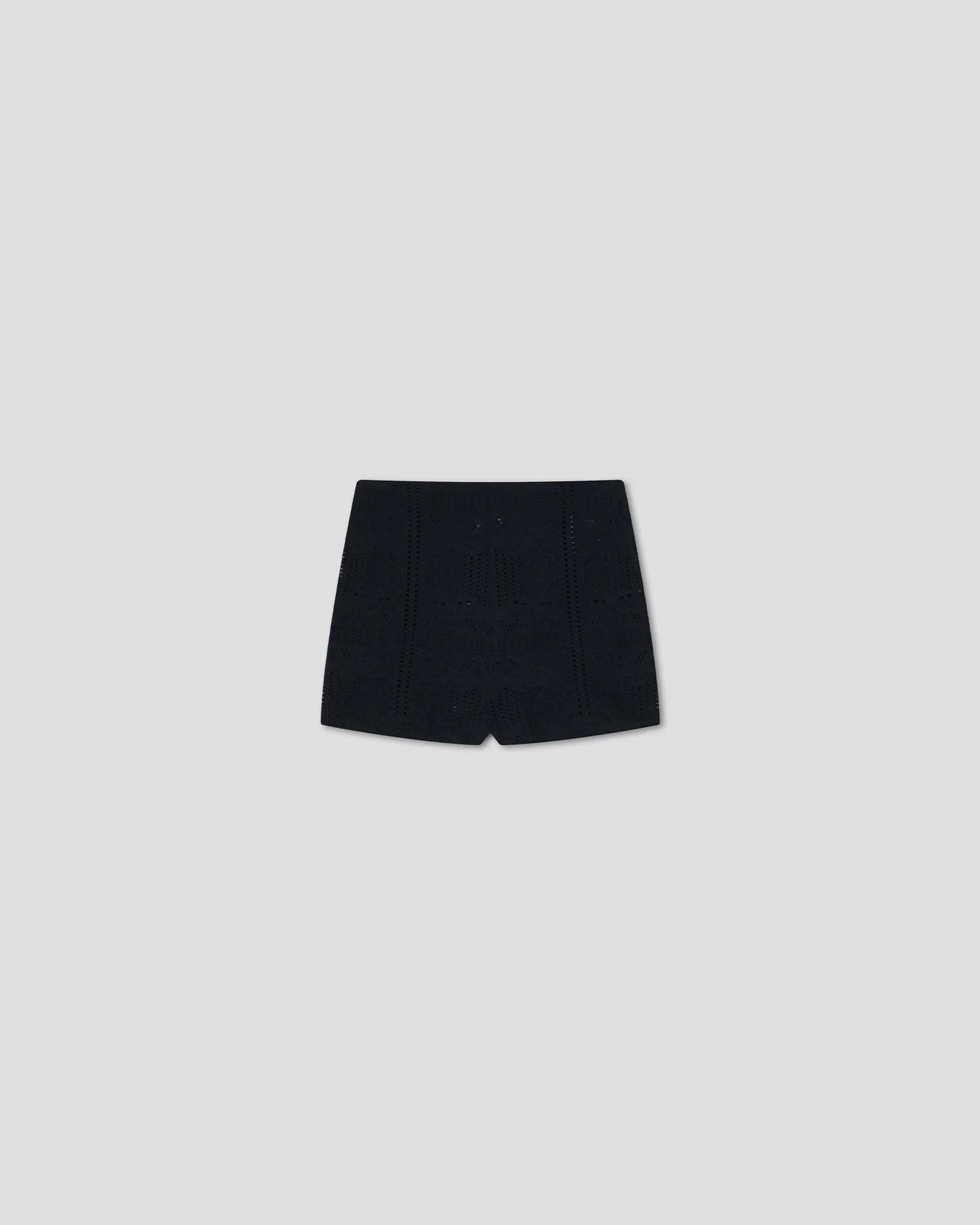 Della - High waisted shorts - Black