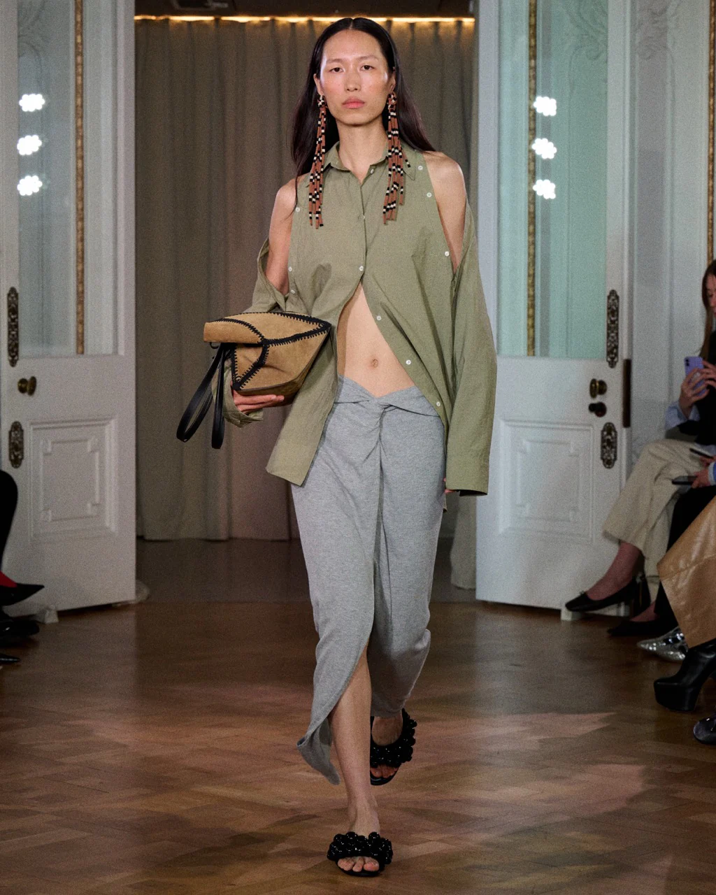 Nananda - Oversized shirt - Moss - Image 2
