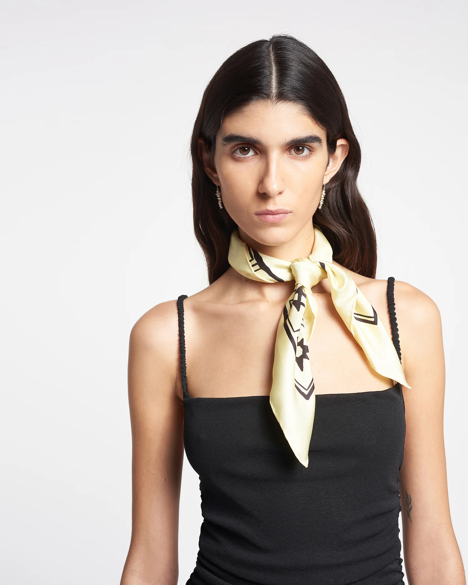 Shoul - Silk scarf - Moonbeam-Brown Kopjafa - Image 2