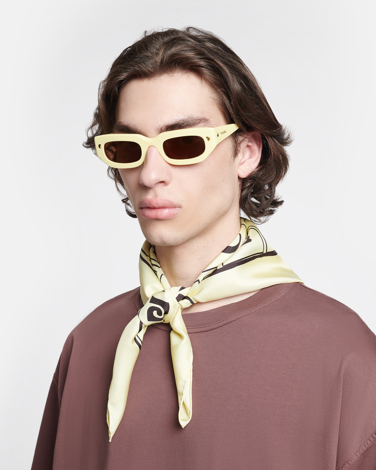 Shoul - Silk scarf - Moonbeam-Brown Kopjafa - Image 3